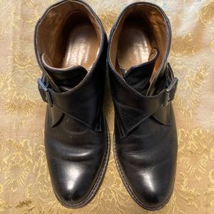 Fluevog Black Buckle Boots